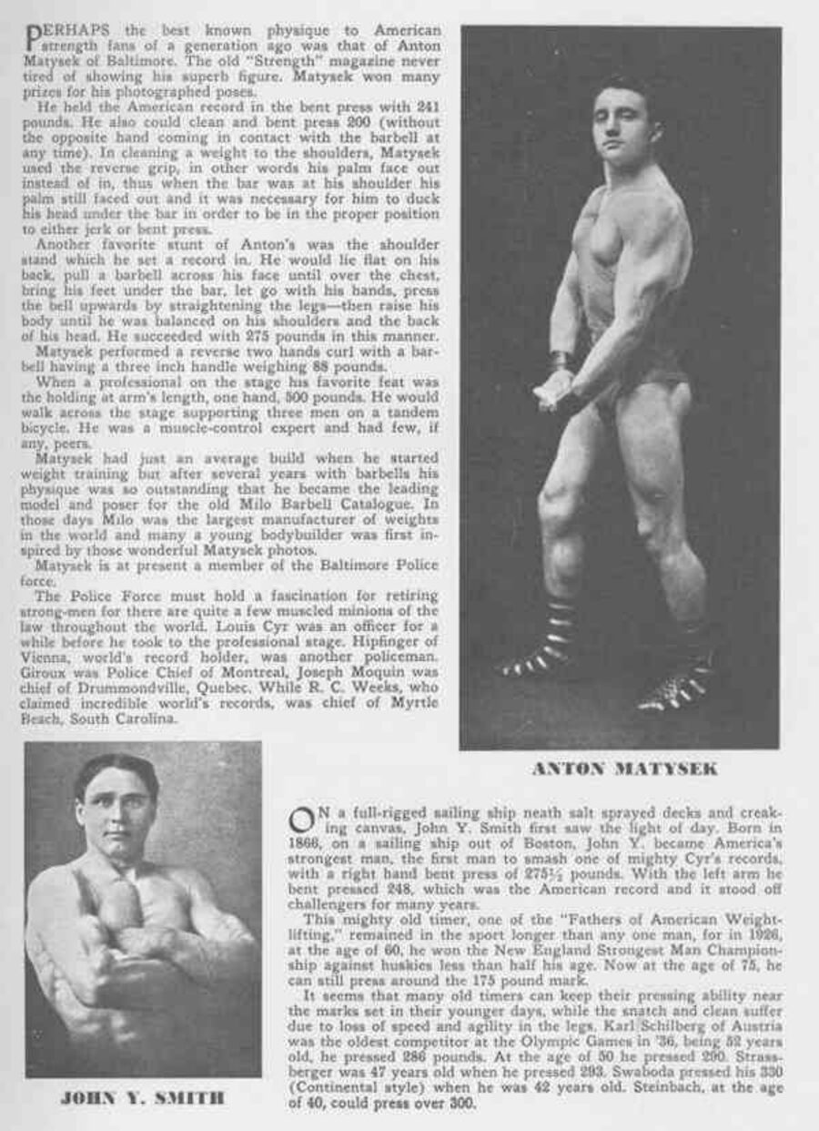 Anton Matysek (오른쪽)와 John Y. Smith (왼쪽 아래, 60세에 뉴잉글랜드 최강자 챔피언).