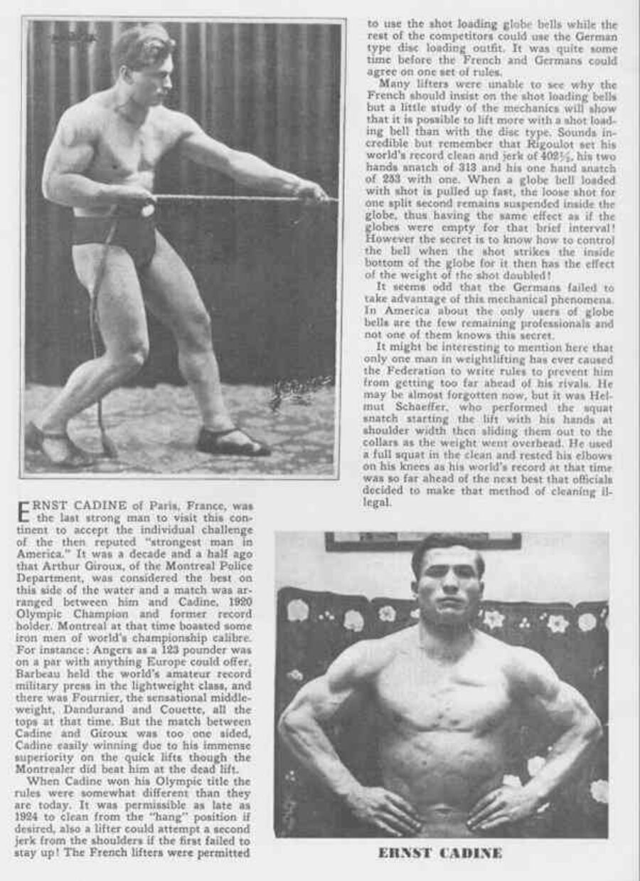 Ernst Cadine of Paris, 1920년 올림픽 챔피언, 전(前) 세계기록 보유자.