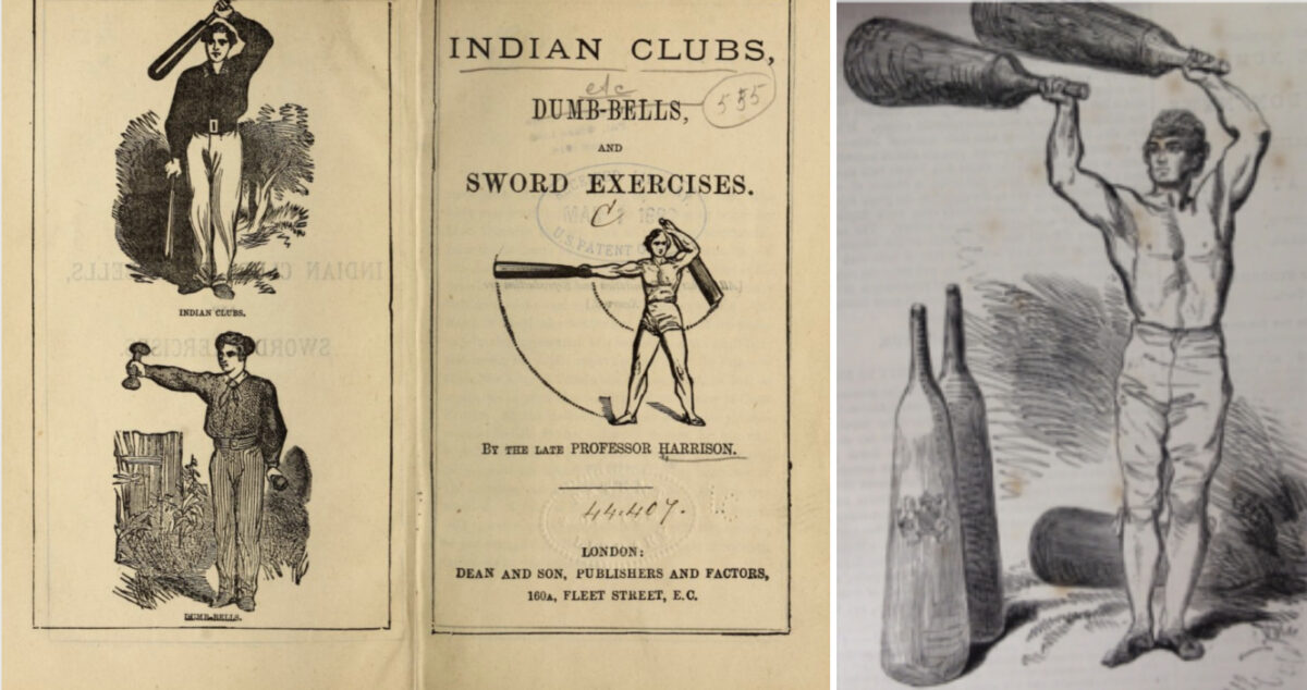 Harrison 교수의 Indian Clubs, Dumb-Bells, and Sword Exercises (1868)